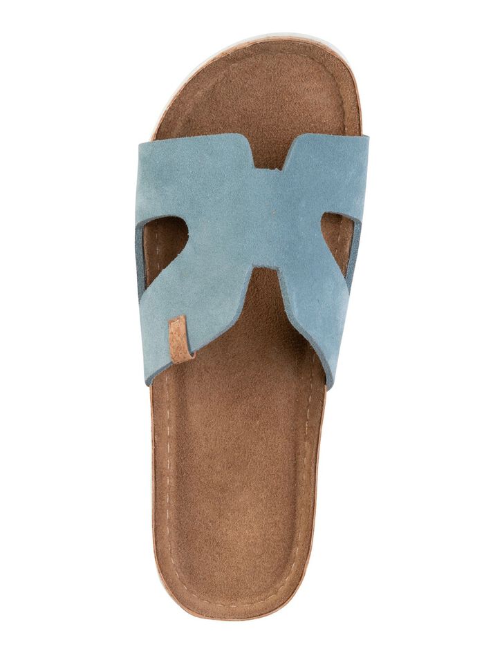 ELENA EDEN, sommerliche Damen-Pantoletten, aus Leder 