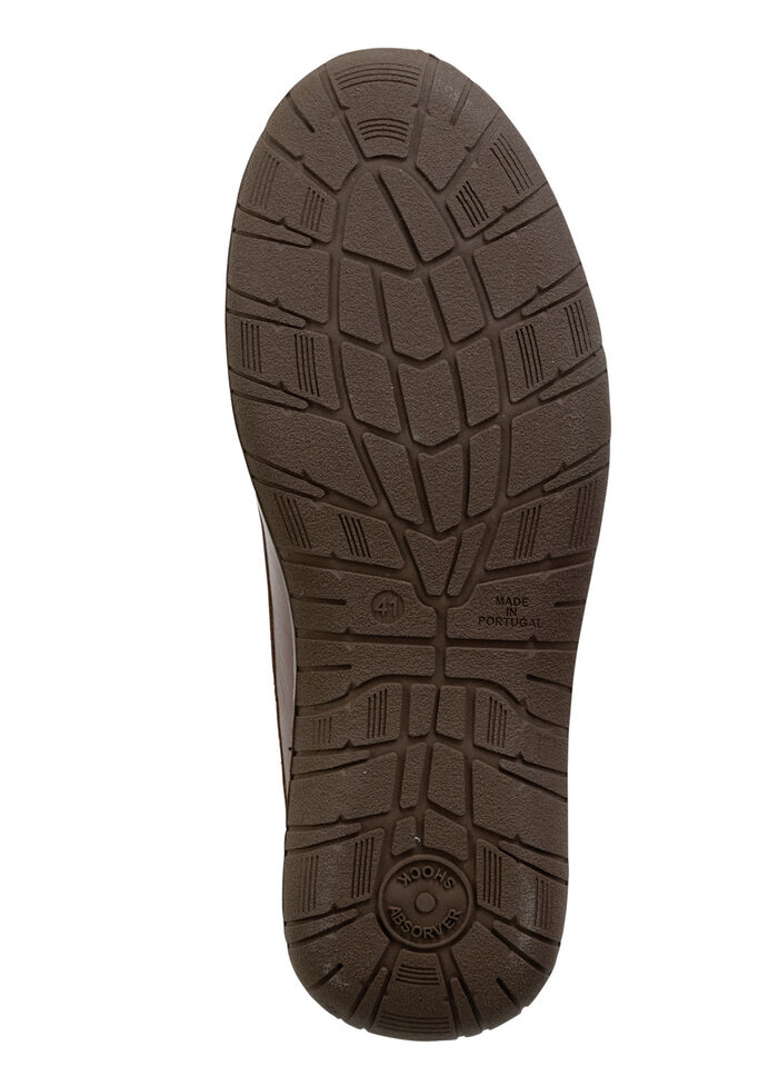 Schnür-Boots aus schattiertem Rind-Nappaleder BRAUN