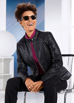 Lederkurzjacke von &laquo;Caminari&raquo; 