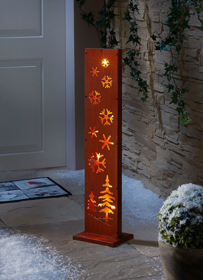 LED-Stele aus Metall, &laquo;Winter&raquo; 