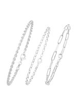 Schmuckset, 3-teilig, aus drei Armb&auml;ndern 