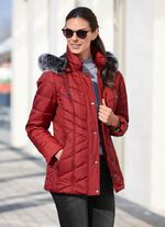 Jacke mit abnehmbarem Kunstpelz-Besatz 