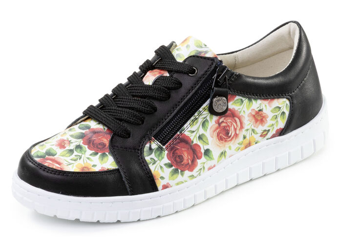 ELENA EDEN, stilvolle Damen-Sneaker, Weite G, mit herausnehmbarem Fussbett SCHWARZ