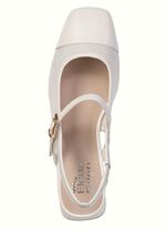 ELENA EDEN, schicke Damen-Slingpumps, Weite G, mit Klettverschluss CREME