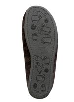 Textil-Pantoffel mit herausnehmbarem Fussbett SCHWARZ