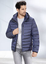 Steppkurzjacke von «New Canadian» DUNKELBLAU