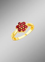 Damenring mit echt Granat 