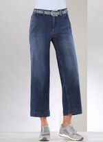 Jeans-Culotte mit luftig-weitem Bein 
