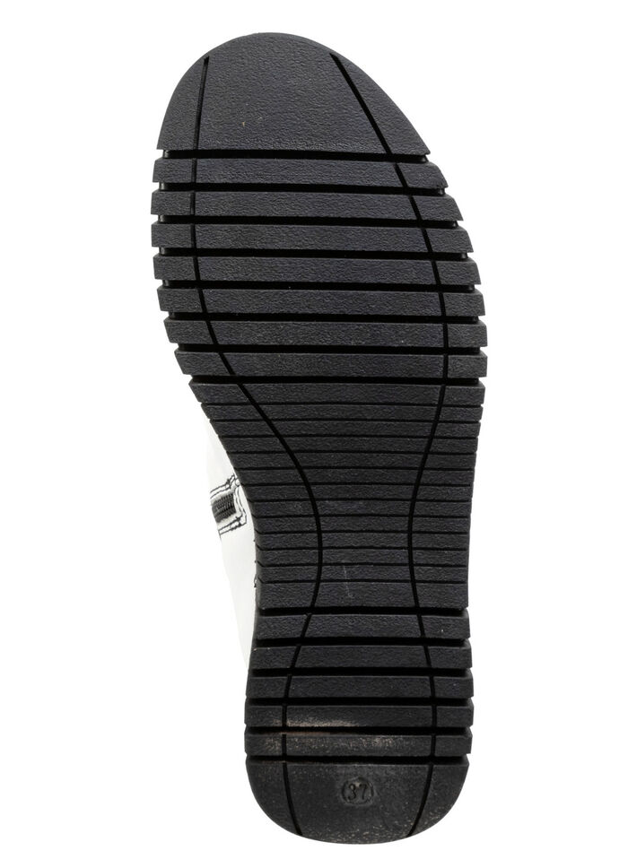 Gemini Stiefelette mit Raffung und dekorativen Knöpfen WEISS