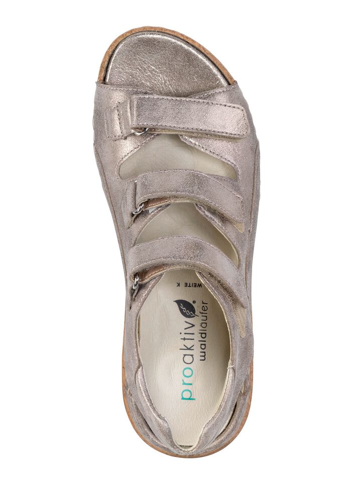 Waldl&auml;ufer Sandale aus Leder ANTIKGOLD