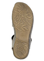 Gemini, modische Damen-Sandalen, Weite G, mit Bl&uuml;ten-Applikationen BRONZE