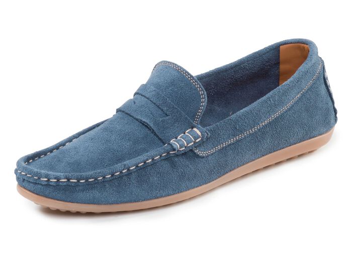 GINO GALANTE, klassische Herren-Slipper, aus Leder JEANS