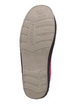 Atmungsaktiver Velours-Hausschuh BORDEAUX-SCHWARZ