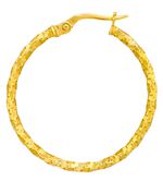 Gedrehte Creolen mit Struktur 