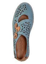 Gemini Slipper mit luftigen Durchbr&uuml;chen JEANS-CAMEL