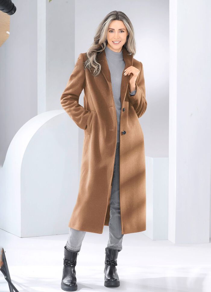 Mantel mit Knopfleiste CAMEL
