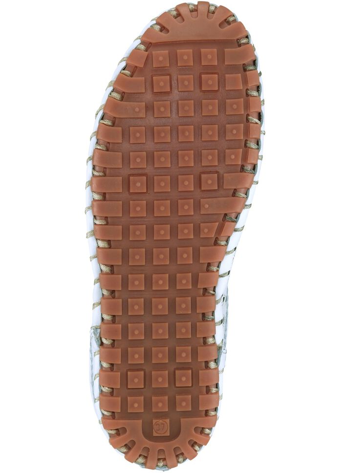 Gemini, sommerlicher Damen-Sabot, Weite G, mit herausnehmbarem Fussbett WEISS