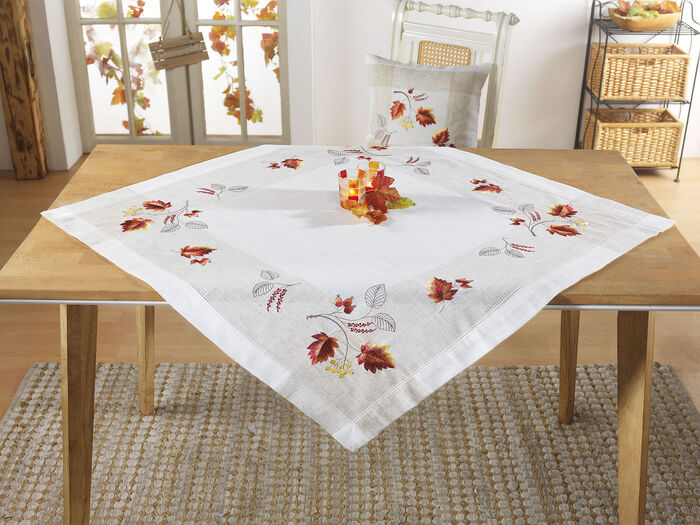 Bestickte Tisch- und Raumdekoration SEKT-BUNT