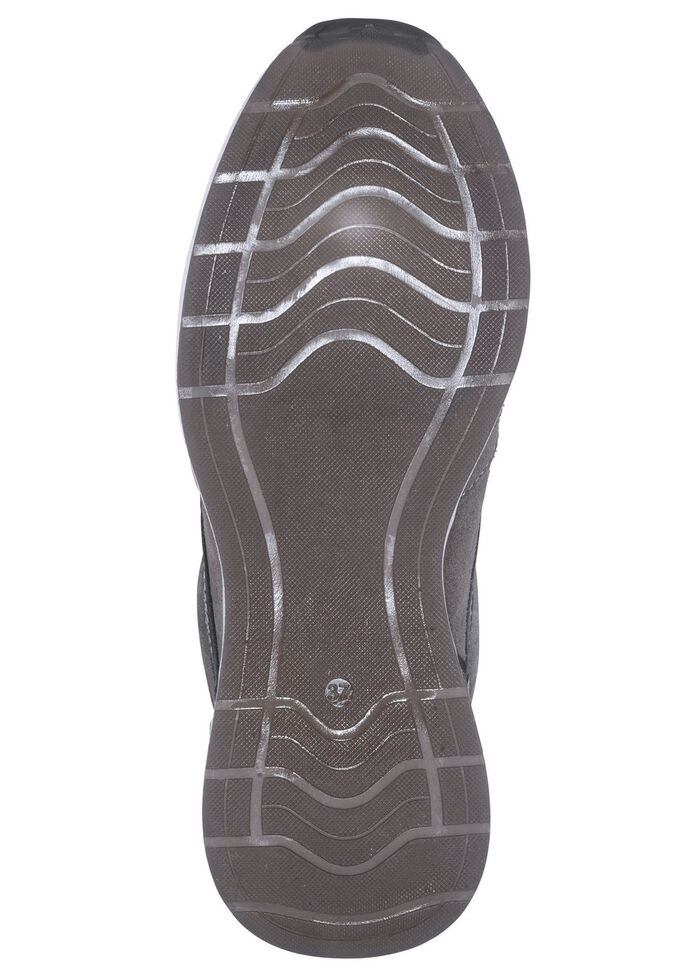 Slipper aus Rind-Veloursleder GRAU