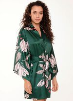 LingaDore Hausmantel in Kimonoform mit buntem Druckdessin 