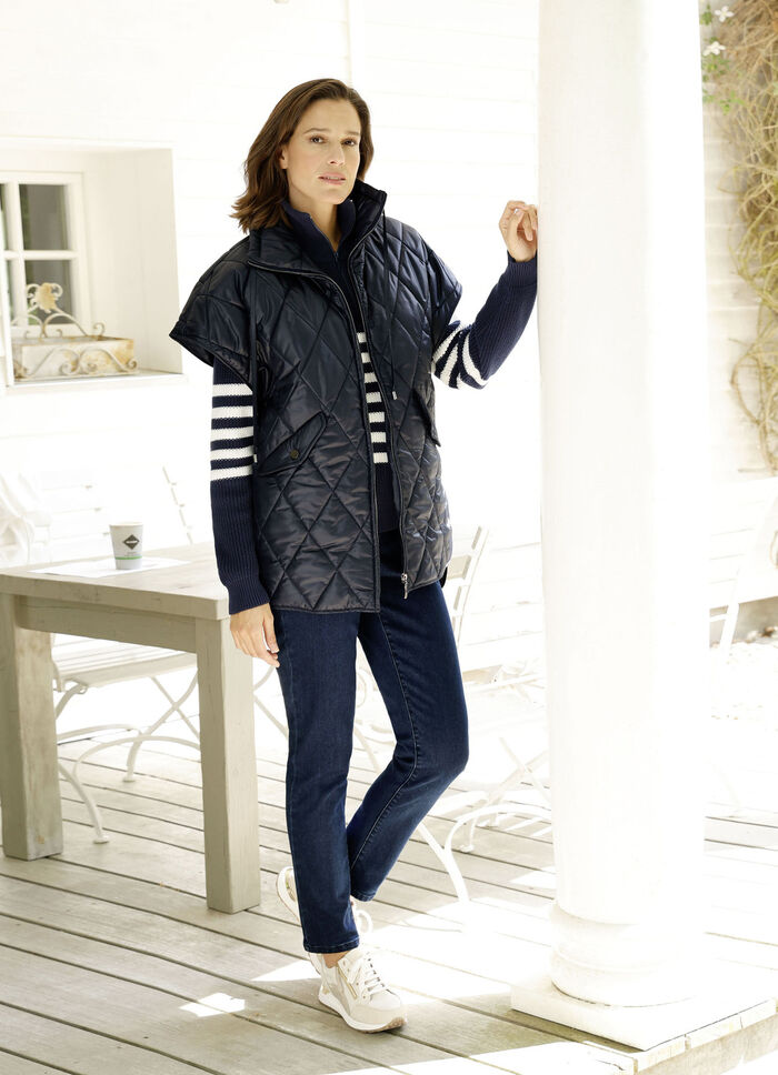 Weste mit Reißverschlussleiste 