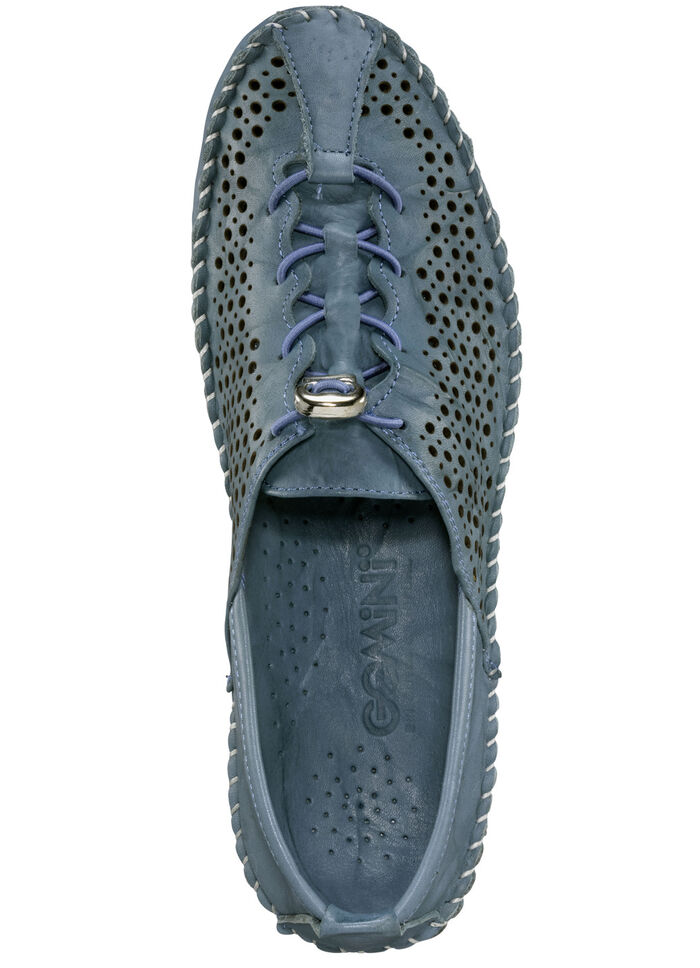 Gemini Mokassin-Slipper mit sommerlicher Perforierung JEANS