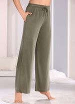 Lange Laurina Lounge-Hose, mit Kordelzug und Taschen 