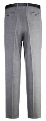 «Klaus Modelle»-Hose mit Gürtel in 3 Farben MITTELGRAU MELIERT