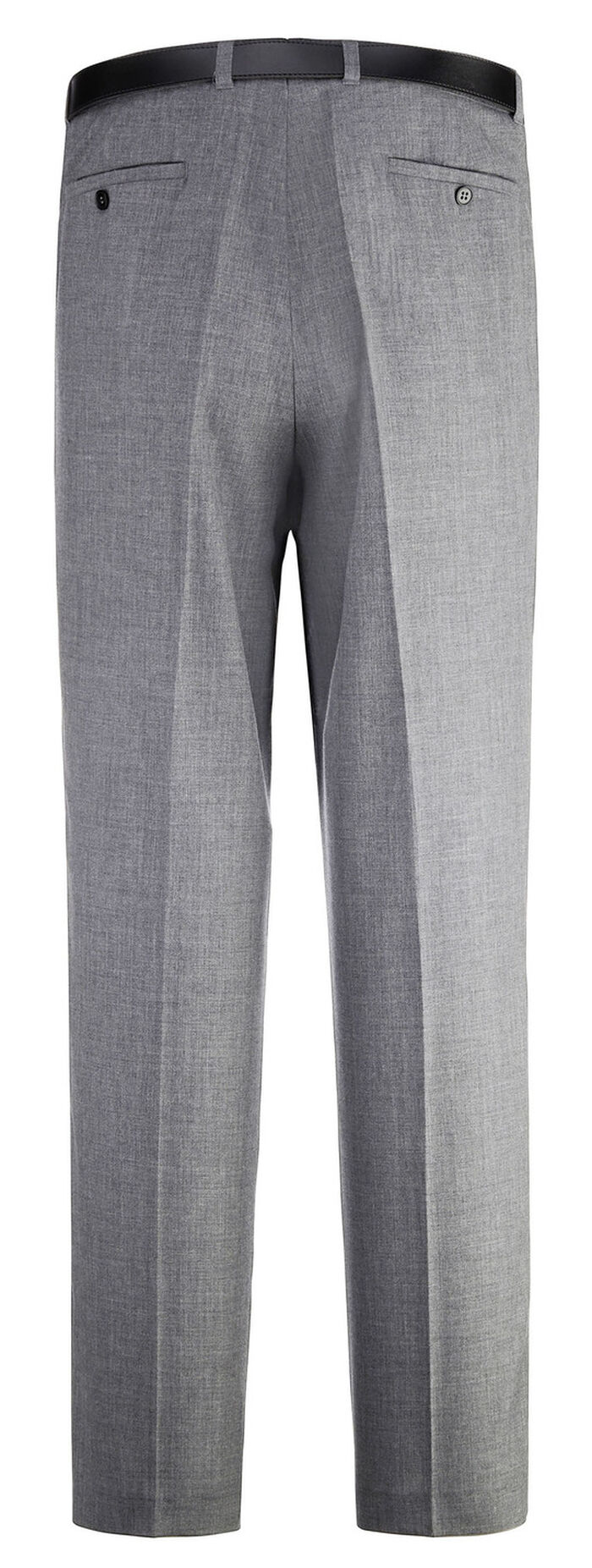 «Klaus Modelle»-Hose mit Gürtel in 3 Farben MITTELGRAU MELIERT