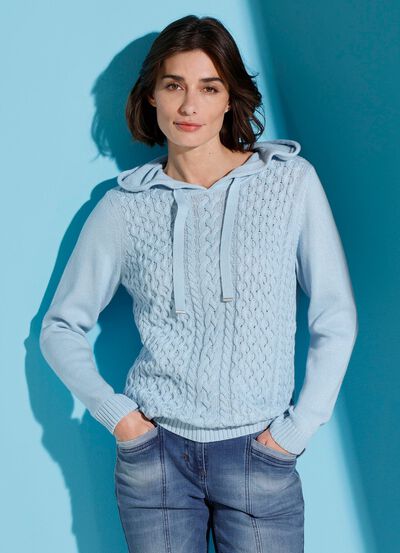 Kapuzenpullover aus reiner Baumwolle 