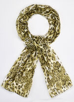 Schal mit Raubtierfell-Dessin 