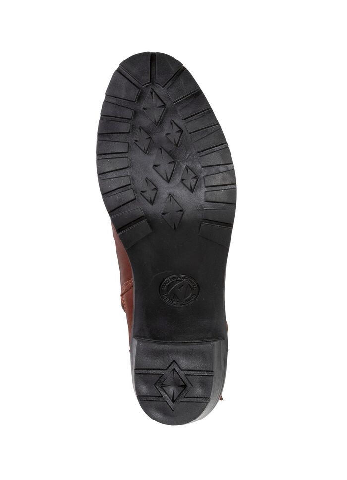 ELENA EDEN Schn&uuml;r-Stiefelette mit Zierschnalle MARONE