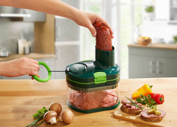 Genius Nicer Dicer Pegasus zum Reiben und Schneiden ganz ohne Strom 