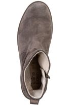 ELENA EDEN Stiefelette aus weichem Veloursleder SCHLAMM