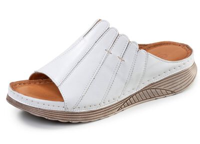 Gemini, stilvolle Damen-Pantoletten, Weite G, aus Leder 