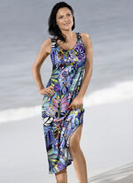 Klaus Modelle Kleid mit farbbrillantem Druckdessin, &auml;rmellos 