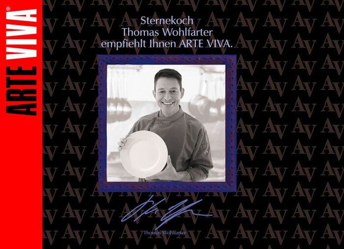 Porzellan-Geschirr Millefiori aus hochwertigem weissen Porzellan 