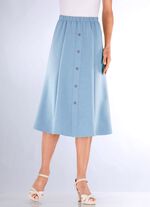 Rock mit Zierknopfblende 