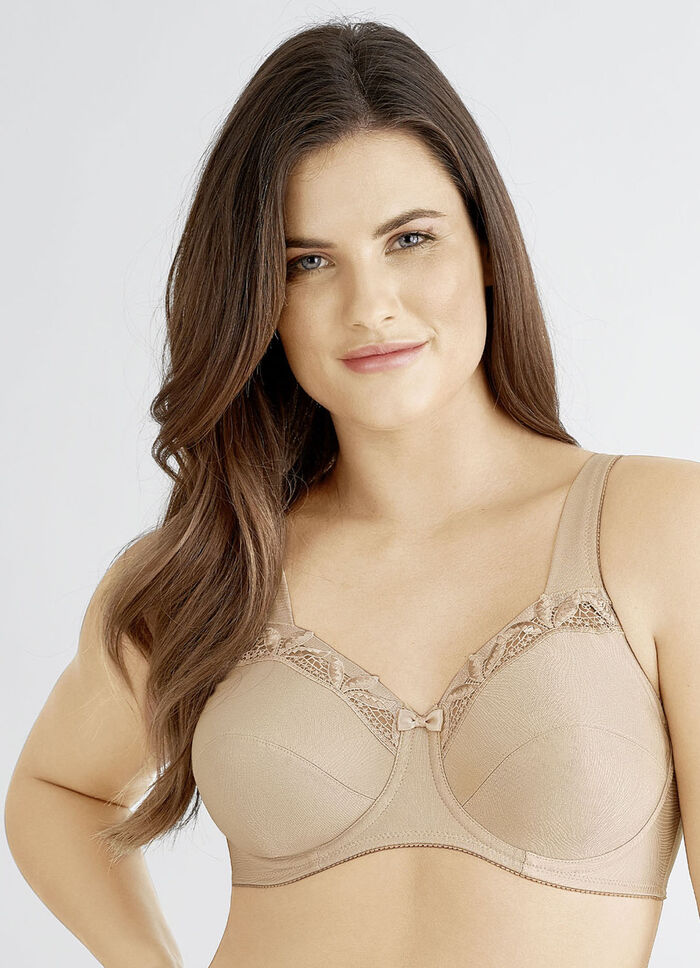 Felina Bügel-BH mit Stickereispitze SAND