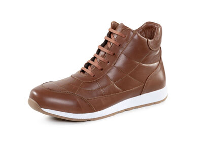 Andrea Conti Schnür-Bootie mit trendiger Steppung 