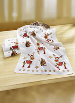 Geschirrtücher-Set aus 50% Leinen und 50% Baumwolle 