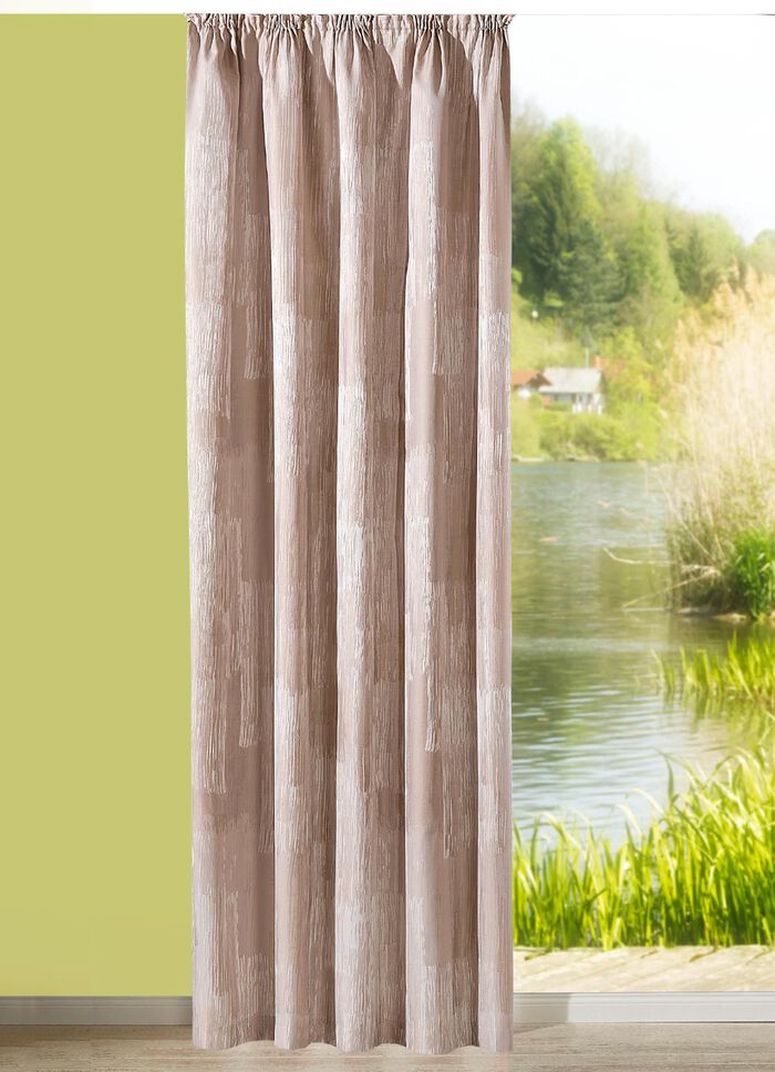 Blickdichte &Uuml;bervorh&auml;nge-Garnitur mit Universalschienenband 