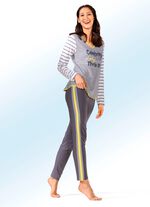 Pyjama aus BIO-Baumwolle mit Galonstreifen 