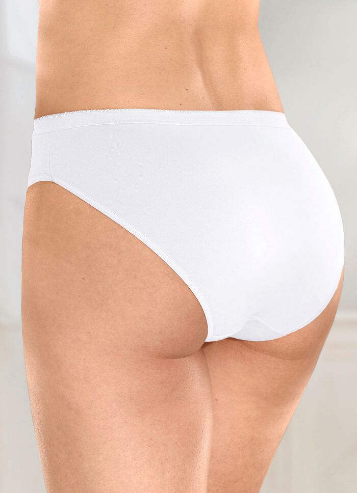 Viererpack Slips mit elastischen Abschl&uuml;ssen 