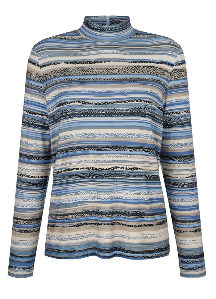 Shirt mit kurzem Reissverschluss 