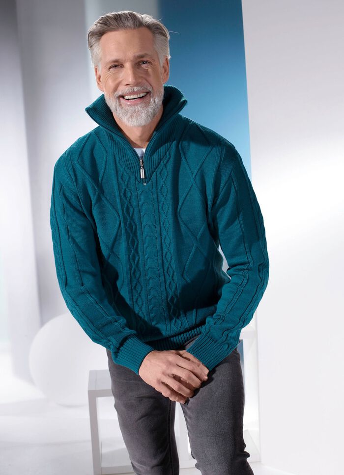 Troyer mit kurzem Reissverschluss in 3 Farben 