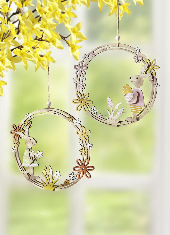 Aufhänger aus Holz im 2er-Set 