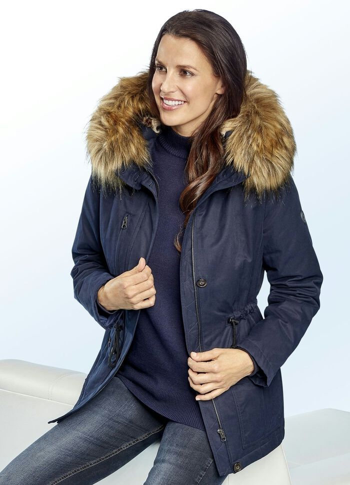 Parka mit kuschelweicher Kunstpelz-Innenausstattung 