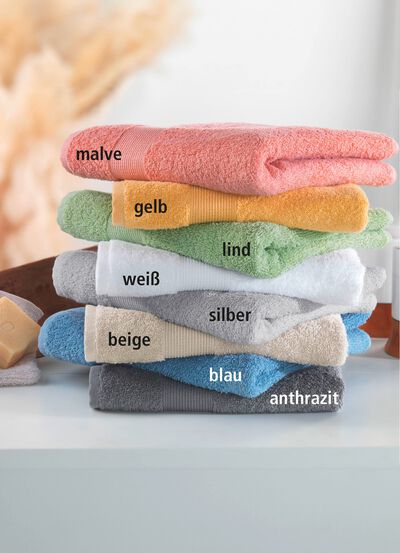 Kuschelige Frottier-Serie mit Bord&uuml;re 