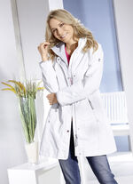 Funktions-Longjacke mit krempelbaren Ärmeln NATURWEISS